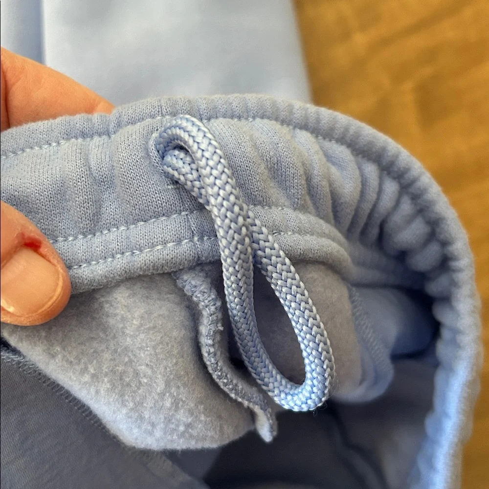Aritzia Cozy Fleece Mega Sweatpants Dayflower Blue XS Oversized High Rise II